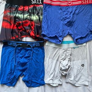 Bundle of 4 various pouch underwear’s.